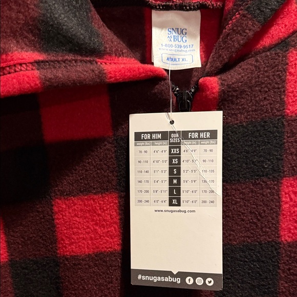 Buffalo Plaid Hooded Onesie for Men / women - Picture 5 of 9